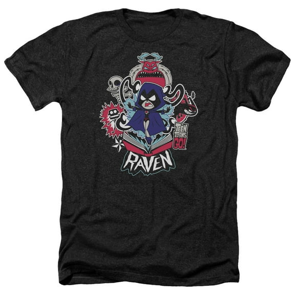 Teen Titans Go - Raven - Heather Short Sleeve Shirt - Small