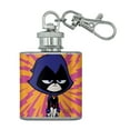 thumbnail image 1 of Teen Titans Go! Raven Stainless Steel 1oz Mini Flask Key Chain, 1 of 4