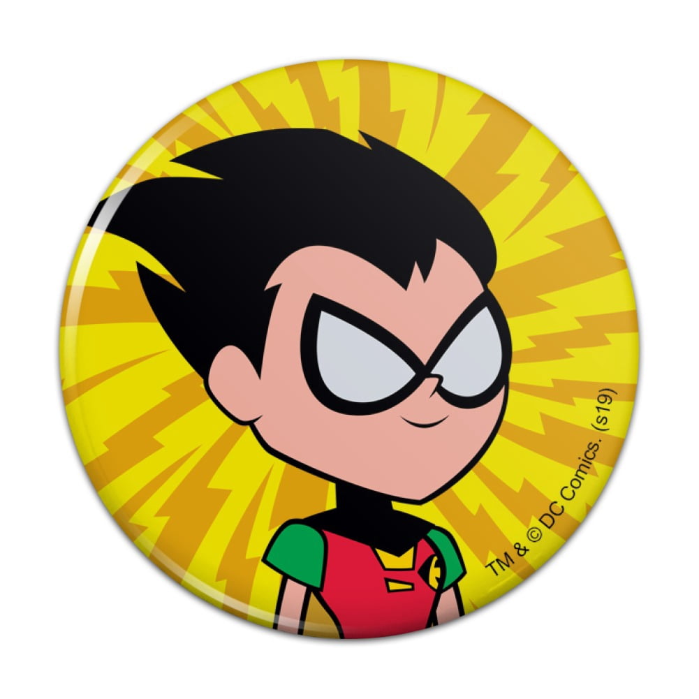 Robin Magnet Teen Titans Go! Robin Kitchen Refrigerator Locker Button Magnet ...