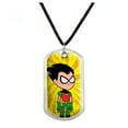 thumbnail image 1 of Teen Titans Go! Robin Military Dog Tag Pendant Necklace with Cord, 1 of 5