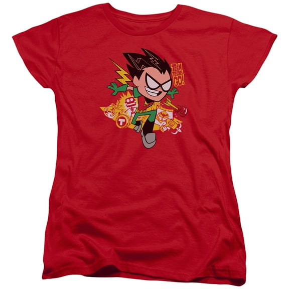 Teen Titans Go - Robin - Women's Short Sleeve Shirt - Medium