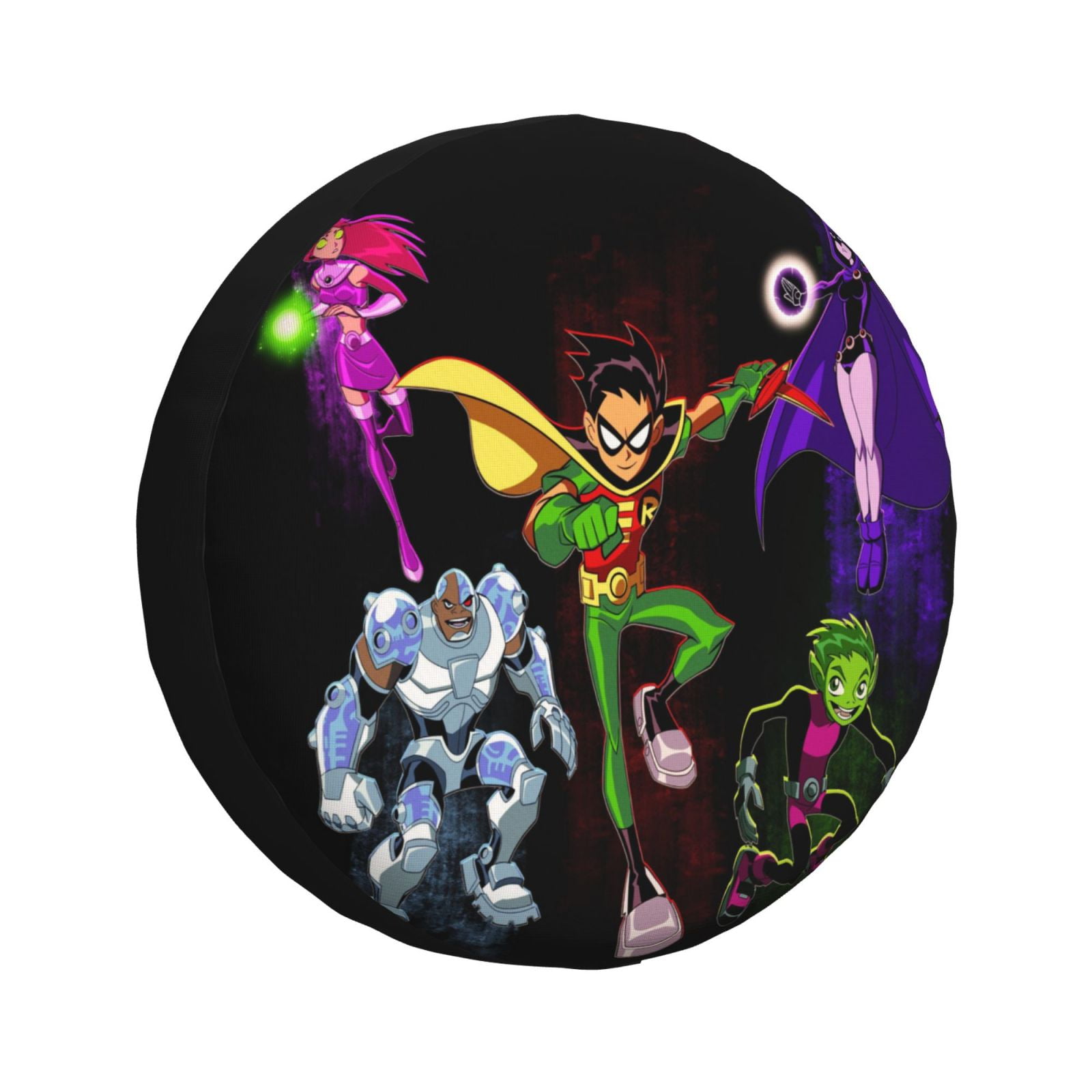 Teen Titans Go Spare Tire Cover for RV SUV Truck Travel Cartoon Trailer
