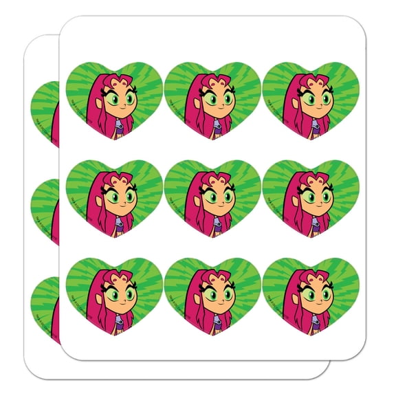 Teen Titans Go! Starfire Heart Shaped Planner Calendar Scrapbook Craft Stickers