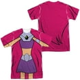 thumbnail image 1 of Teen Titans Go Starfire Uniform Unisex Adult Sublimated Costume T Shirt (Front/Back), X-Large, 1 of 2