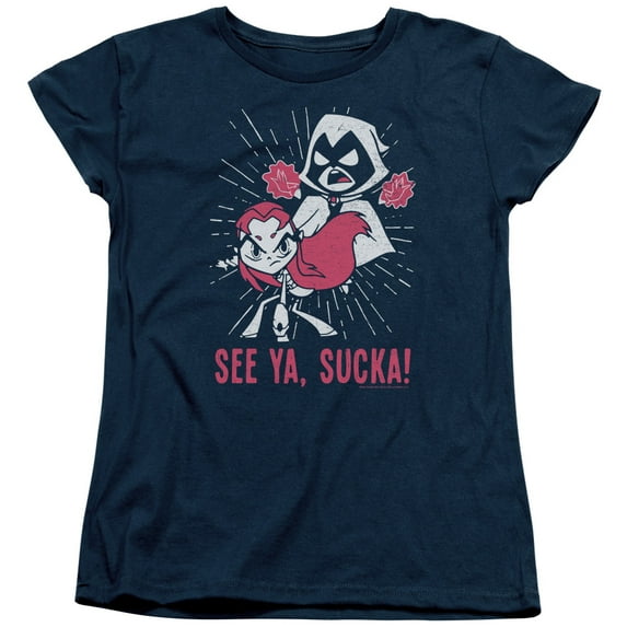 Teen Titans Go - Suckas - Women's Short Sleeve Shirt - X-Large