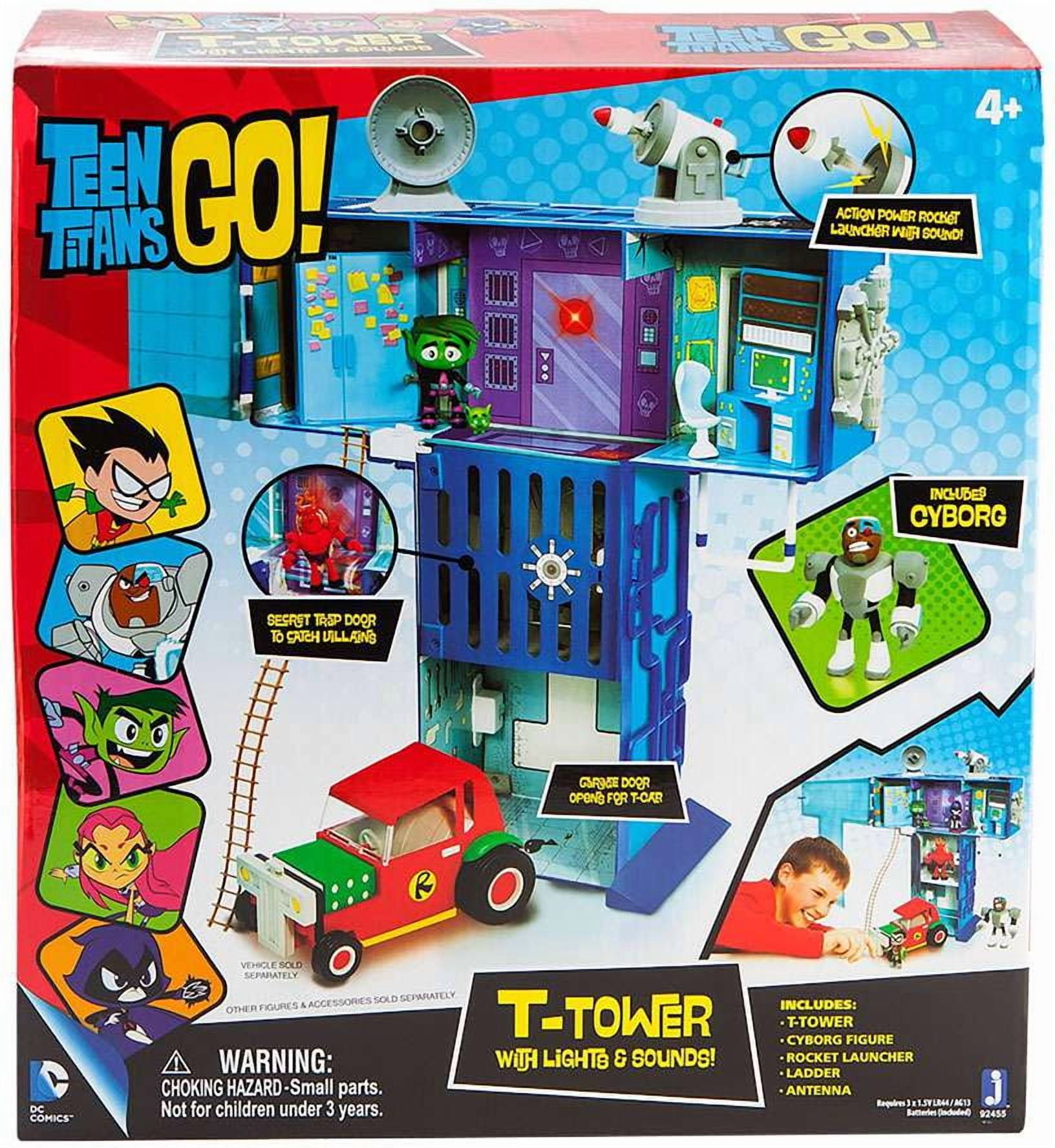 ティーン・タイタンズgo　Tタワー Teen Titans Go! T-Tower Playset (Lights & Sounds) - Walmart.com