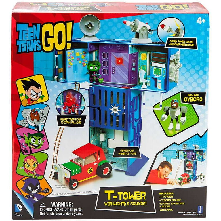 Teen Titans GO! 　Tタワー Teen Titans Go! T-Tower Playset (Lights & Sounds) - Walmart.com