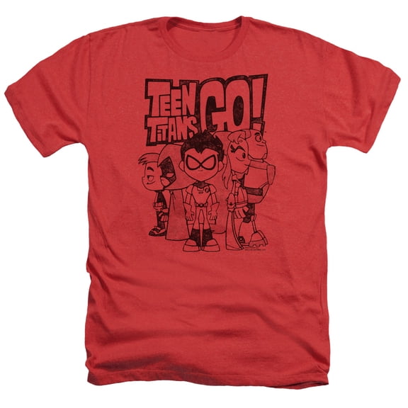 Teen Titans Go - Team Up - Heather Short Sleeve Shirt - Small