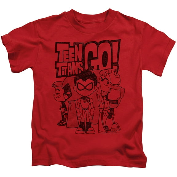 Teen Titans Go - Team Up - Juvenile Short Sleeve Shirt - 4