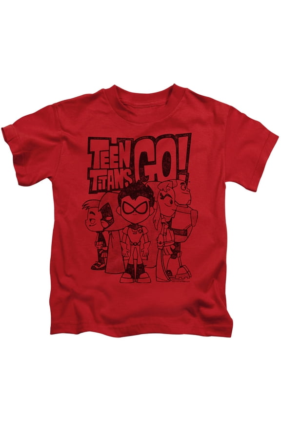 Teen Titans Go - Team Up - Juvenile Short Sleeve Shirt - 4