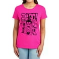 thumbnail image 1 of Teen Titans Go Team Up Women's T Shirt, Hot Pink, Medium, 1 of 6
