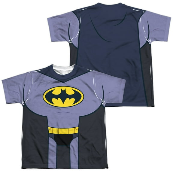 Teen Titans Go To The Movies - Batman Uniform (Front/Back Print) - Youth Short Sleeve Shirt - Large
