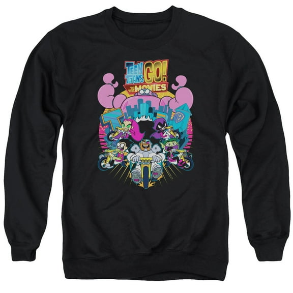 Teen Titans Go To The Movies - Burst Through - Crewneck Sweatshirt - X-Large