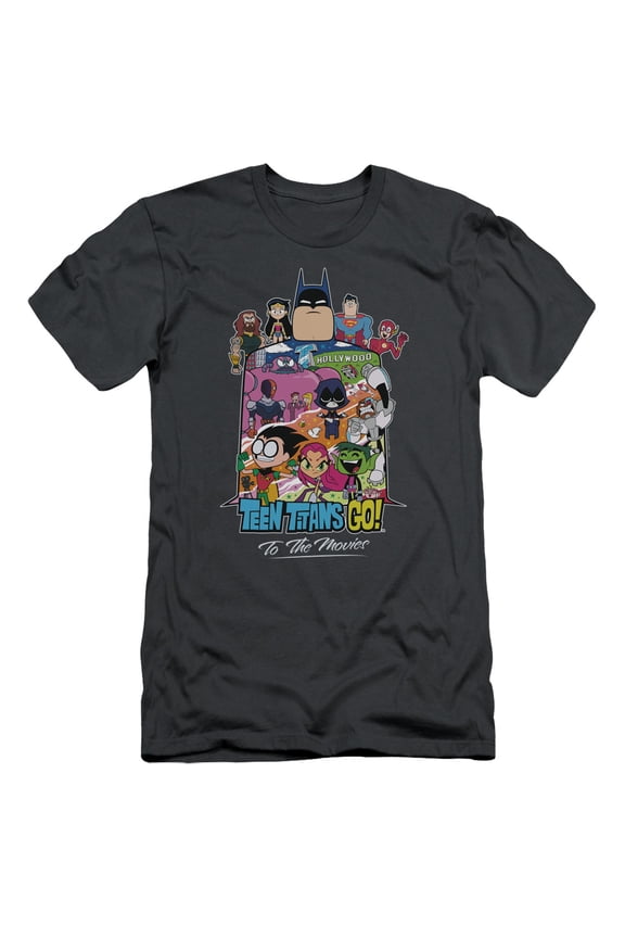 Teen Titans Go To The Movies - Hollywood - Slim Fit Short Sleeve Shirt - Medium