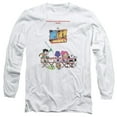 thumbnail image 1 of Teen Titans Go To The Movies Poster Long Sleeve Adult 18/1 T-Shirt White, 1 of 1