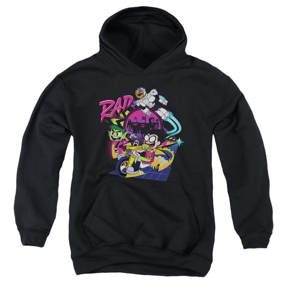 Teen Titans Go To The Movies Rad Youth Pullover Hoodie Sweatshirt Black