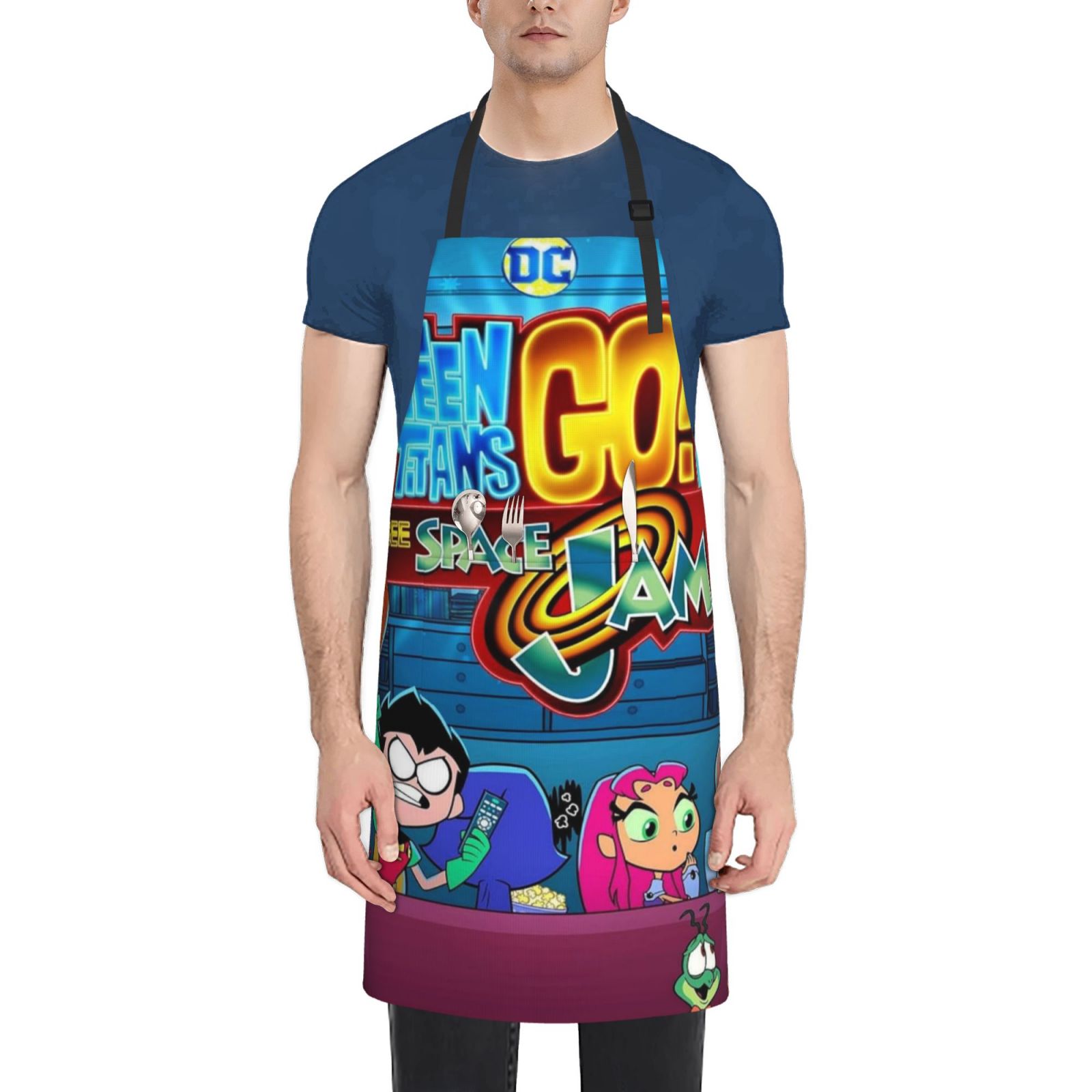 Teen Titans Go Waterproof Cooking Aprons, Adjustable Bib Soft Chef ...