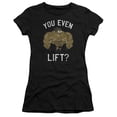 thumbnail image 1 of Teen Titans Go You Lift S/S Junior Women's T-Shirt Sheer Black, 1 of 2
