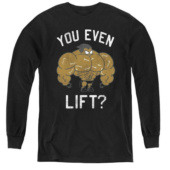 Teen Titans Go - You Lift - Youth Long Sleeve Shirt - Medium