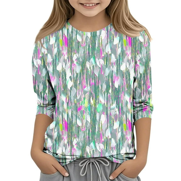 Teen Tops for Girls 14-16 Trendy Plain Tshirt Slim Fit T-Shirt for Girl Purple Shirt Kids St. Patrick's Day Shirts for Kid Pink T Shirt