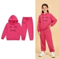 thumbnail image 1 of Teen Tracksuit Athletic Sweatsuits Sets,2 Piece Long Sleeve Pink Soft Hoodie and Jogger Pants Fall Clothes Clothes for 12-13 Years Old Girls, 1 of 6