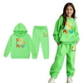 thumbnail image 1 of Teen Tracksuit Athletic Sweatsuits Sets Long Sleeve Solid Tracksuit Pullover Hoodie and Jogger Pants 2 Piece Winter Clothes Tween Clothes 10-11 Years Cute&nbsp;Boy Girl&nbsp;Clothing, 1 of 5