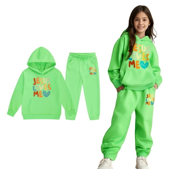 Teen Tracksuit Athletic Sweatsuits Sets Long Sleeve Solid Tracksuit Pullover Hoodie and Jogger Pants 2 Piece Winter Clothes Tween Clothes 10-11 Years Cute Boy Girl Clothing