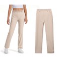 thumbnail image 1 of Teen Uniform Pants for Girls Skinny Pants Kids Dress Pants with Pockets Straight Pants Boys Beige Uniform Pants Back To School Outfits for Girls Teen Girls Clothes Size 11-12 years, 1 of 6