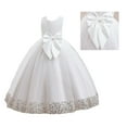 thumbnail image 1 of Teen WhiteDress Girls Ruffle Sleeveless Tulle Dress for Girls Girls Tulle Dress Princess Dress Up for Girls 11-12 Years, 1 of 9