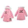 thumbnail image 1 of Teen Winter Coat,Teen Puffer Coat Mid-length Jackets Thicken Windproof Zipper Warm Outwear For Baby Girls Thick Fleece Parka Newborn Baby Clothes, 1 of 9