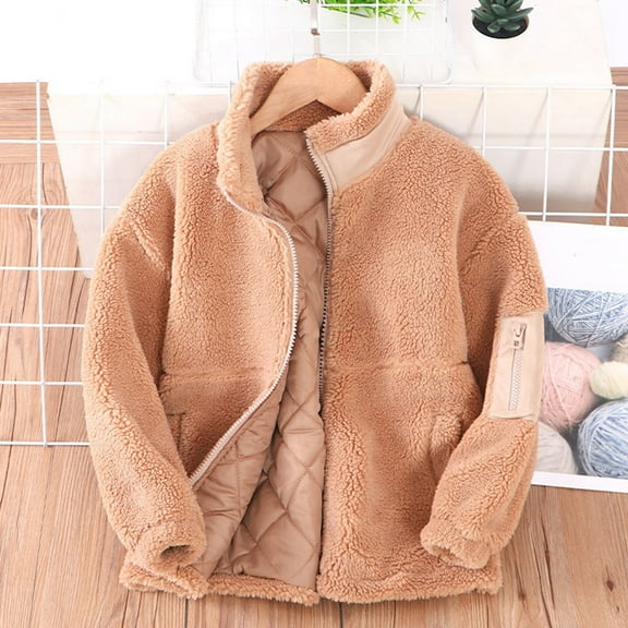 Teen Winter Jacket Long Sleeve Girls Half Zip Pullover Kids Fall Jacket Girl Outfits Size 10-11 Years