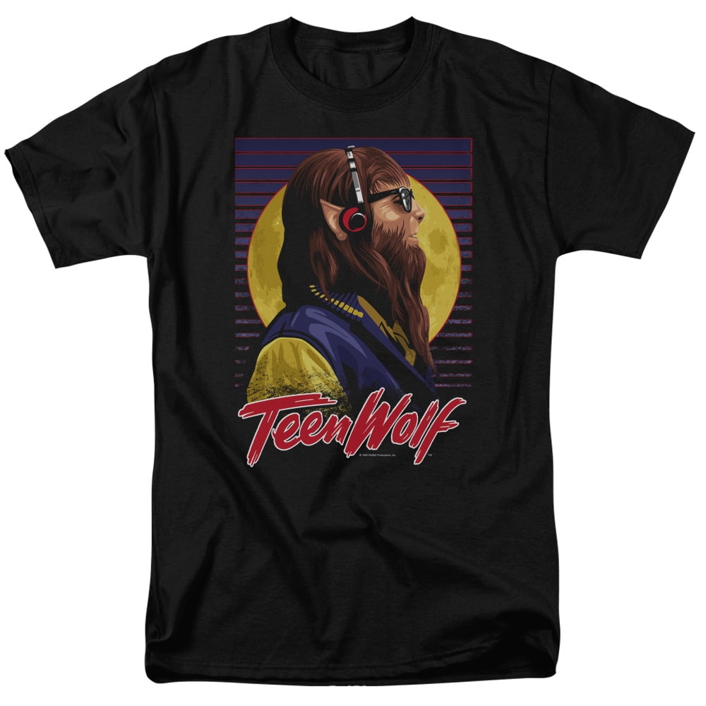 Teen Wolf Headphone Wolf Short Sleeve Shirt XXX Large