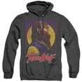 thumbnail image 1 of Teen Wolf Headphone Wolf Adult Heather Hoodie Sweatshirt Black, 1 of 1