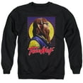 thumbnail image 1 of Teen Wolf Headphone Wolf Adult Crewneck Sweatshirt Black, 1 of 2