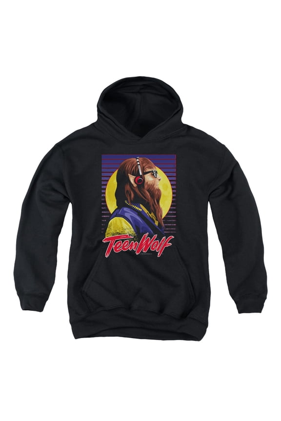 Teen Wolf - Headphone Wolf - Youth Hooded Sweatshirt - Small