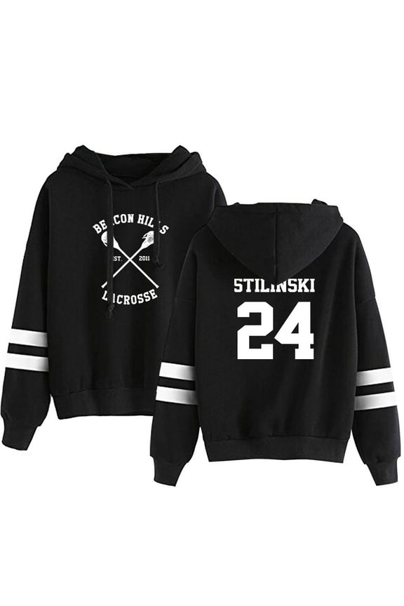 Teen Wolf Hoodie Unisex Long Sleeve Hooded Sweatshirt Stilinski Casual Pullover Clothes