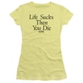 thumbnail image 1 of Teen Wolf Life Sucks Junior Women's T-Shirt Sheer Banana, 1 of 2