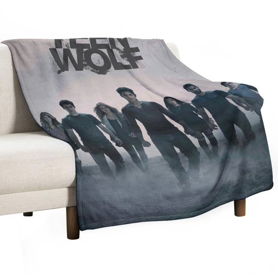 Teen Wolf Luxury Flannel Blanket - Super Soft Anti-Static Plush Warm Blanket for Sofa Bed - Extra Large Cozy Blanket for Men and Women, Home Decor Gift.