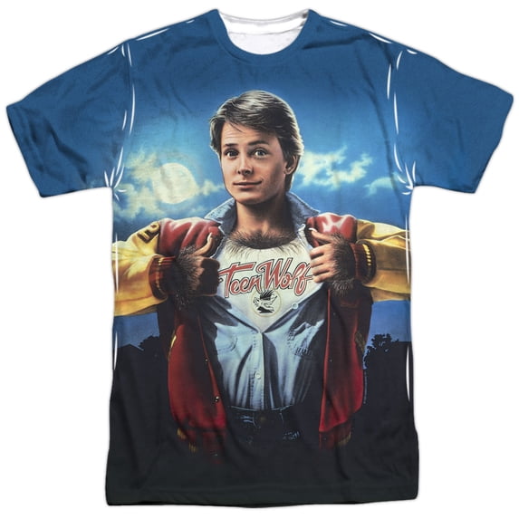 Teen Wolf Men's Poster Sub Sublimation T-shirt White