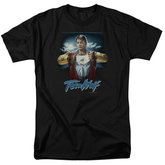 Teen Wolf Men's Poster T-shirt Black