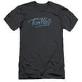 thumbnail image 1 of Teen Wolf Neon Logo Adult 30/1 T-Shirt Charcoal, 1 of 1