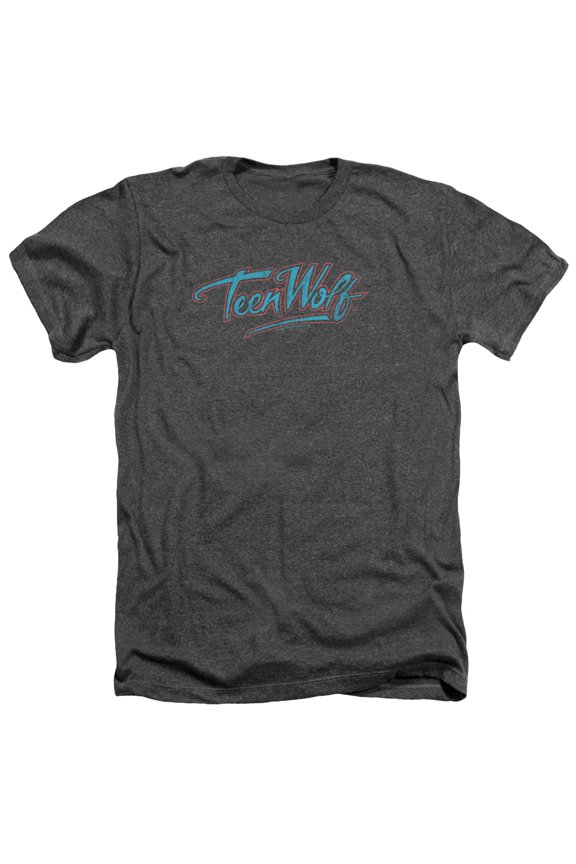 Teen Wolf - Neon Logo - Heather Short Sleeve Shirt - Large