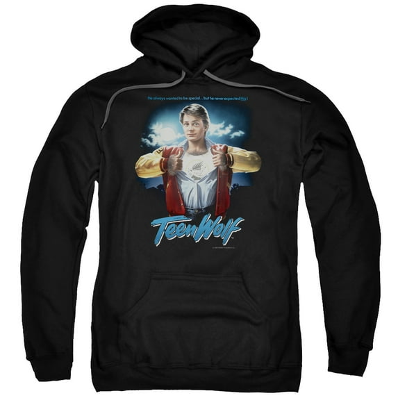 Teen Wolf Poster Adult Pullover Hoodie Sweatshirt Black