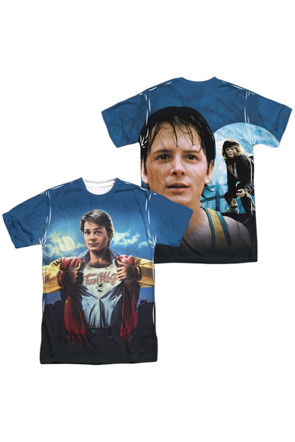 Teen Wolf Poster Sub Unisex Adult Sublimated Costume T Shirt (Front/Back), Medium