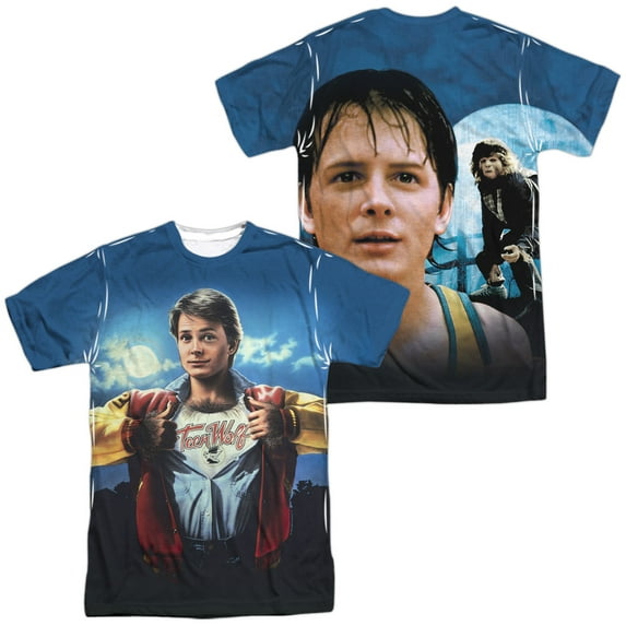 Teen Wolf Poster Sub Unisex Adult Sublimated Costume T Shirt (Front/Back), X-Large