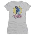thumbnail image 1 of Teen Wolf Rockin Teen Wolf Junior Women's T-Shirt Sheer Silver, 1 of 2