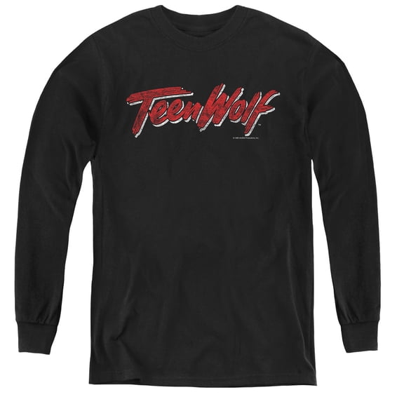 Teen Wolf - Scrawl Logo - Youth Long Sleeve Shirt - X-Large