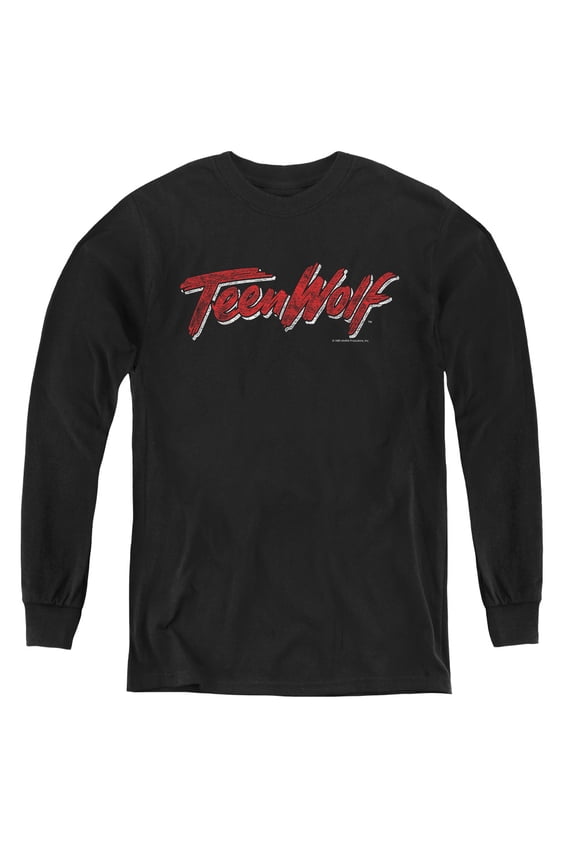 Teen Wolf - Scrawl Logo - Youth Long Sleeve Shirt - X-Large