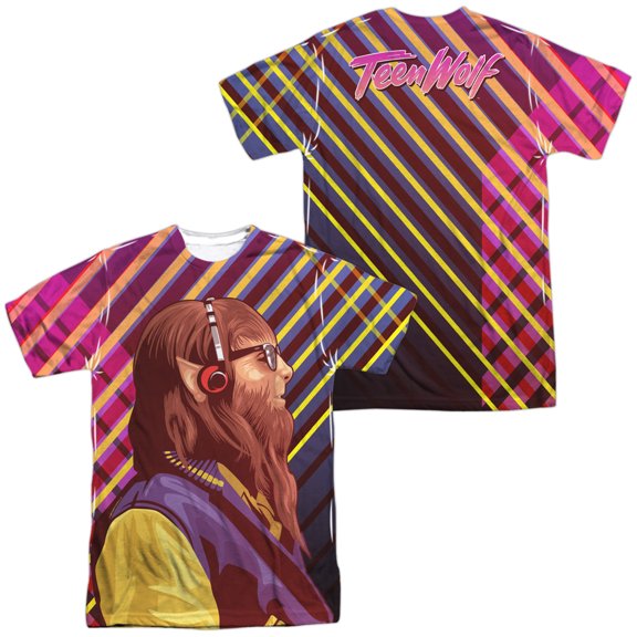 Teen Wolf Wolf Rays Unisex Adult Sublimated Costume T Shirt (Front/Back), Small