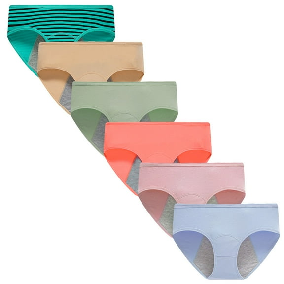 Teen girls period Panties comfortable soft Briefs Care Period Underwear Size 10Years